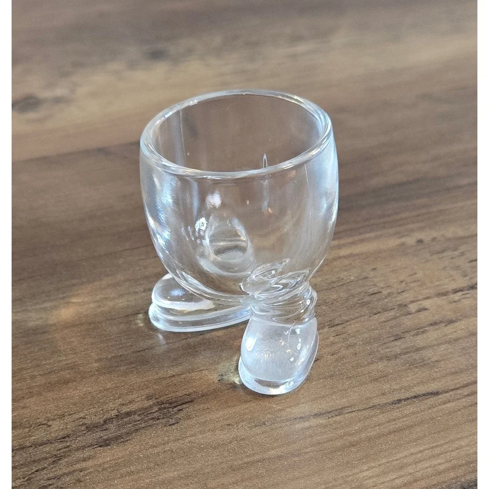Vintage Arc France Footed Egg Cup- Smile! Cup